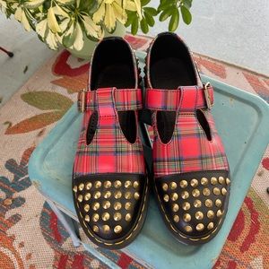 Dr. Martens Plaid MaryJane shoes
